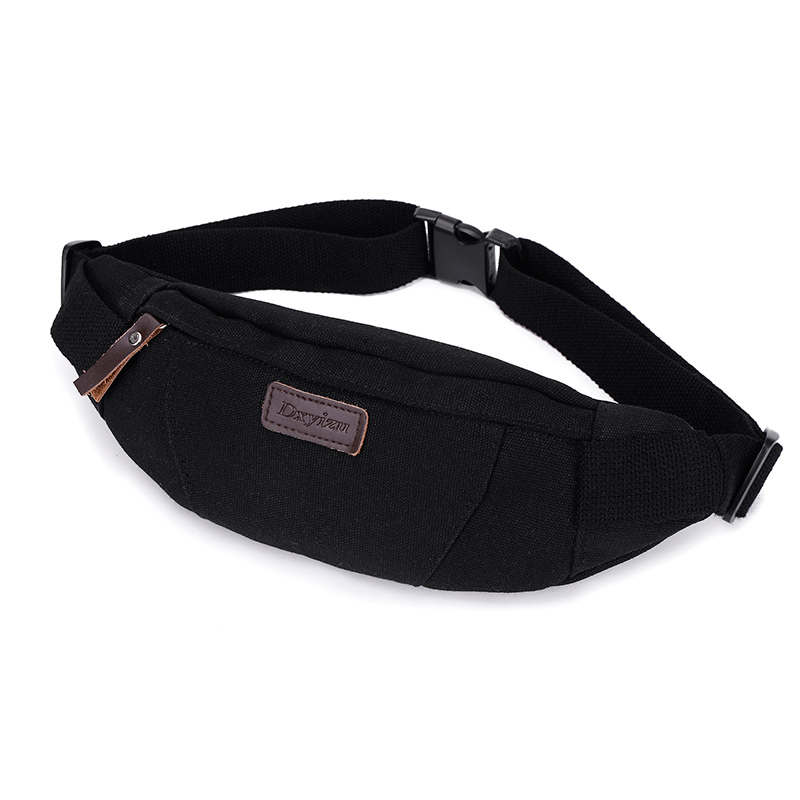 Money Belt Hidden - Men's Canvas Fanny Pack Waist Bag