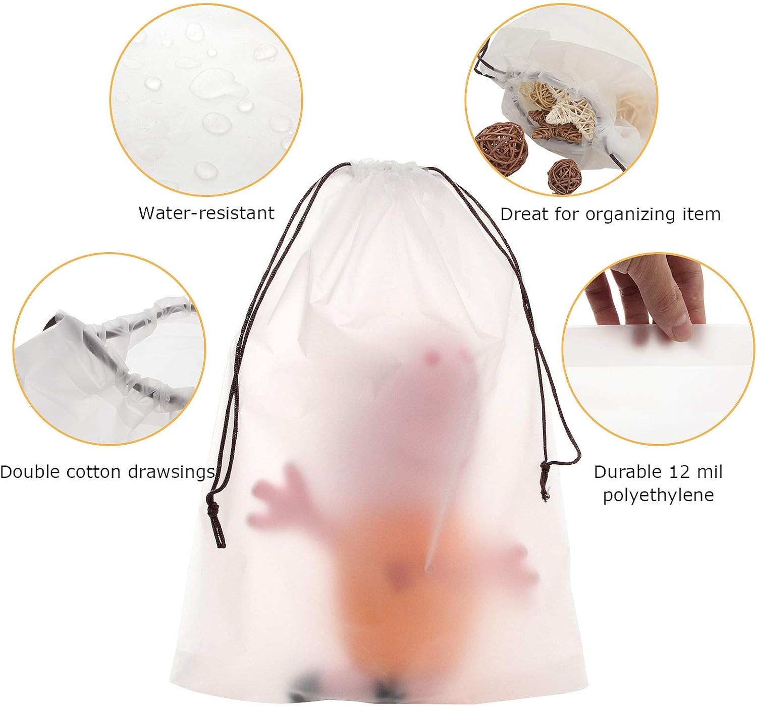 Travel Accessories In Bulk - 10 Pcs Shoe Bags For Travel