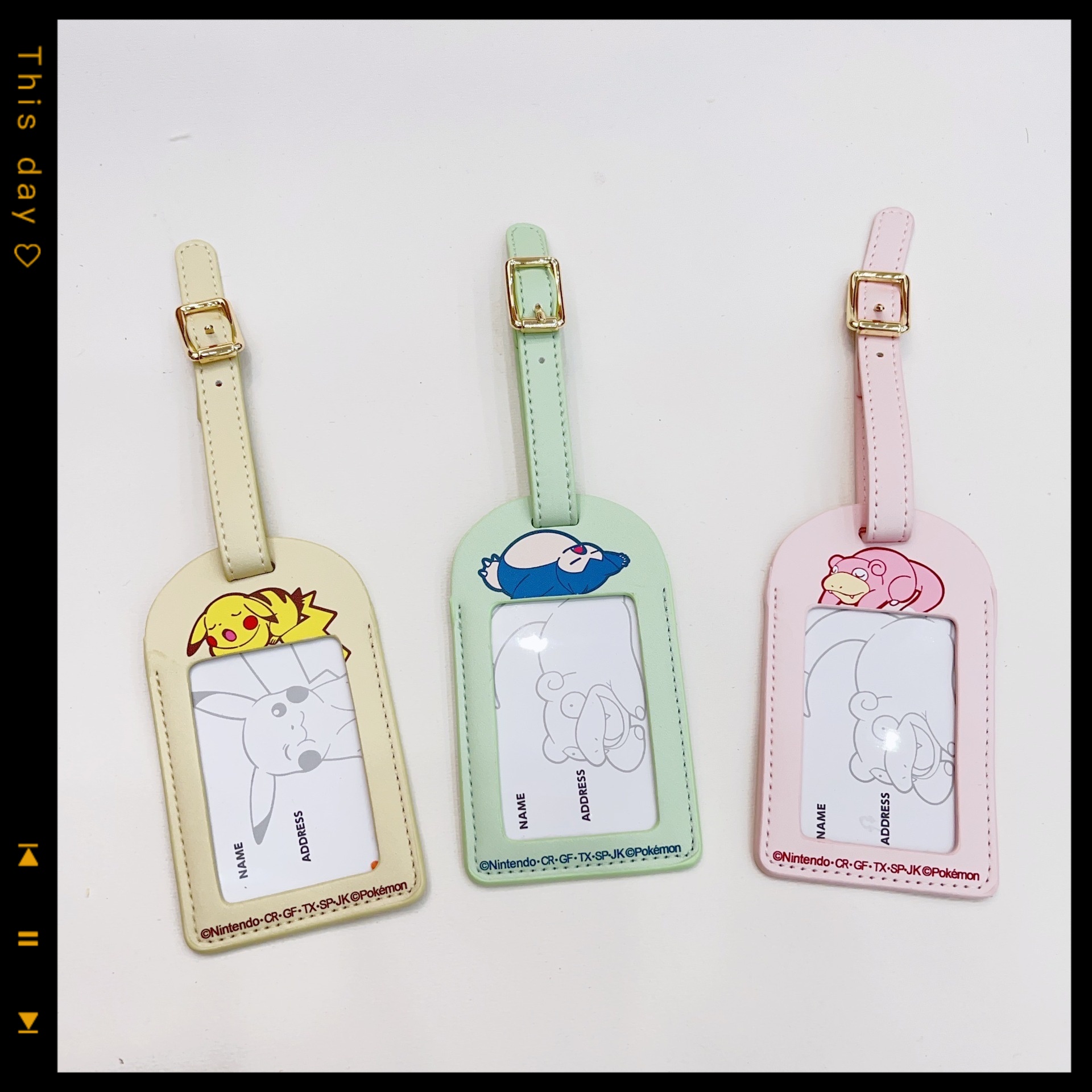 Travel Accessories Cute - Pokémon Pikachu anime cute luggage tag