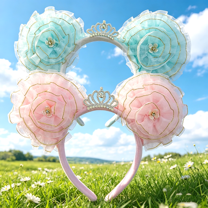 Travel Accessories For Elderly - Cute Minnie Hairband with Lace Sweet