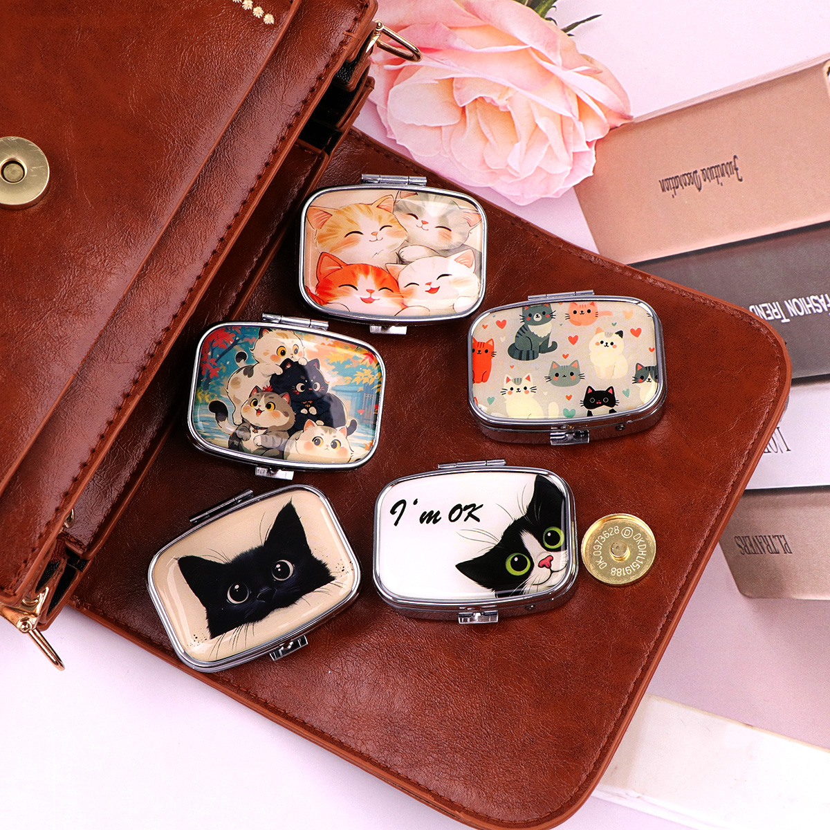 Travel Accessories Jewelry - Black Cat Pill Boxes Cartoon Animal
