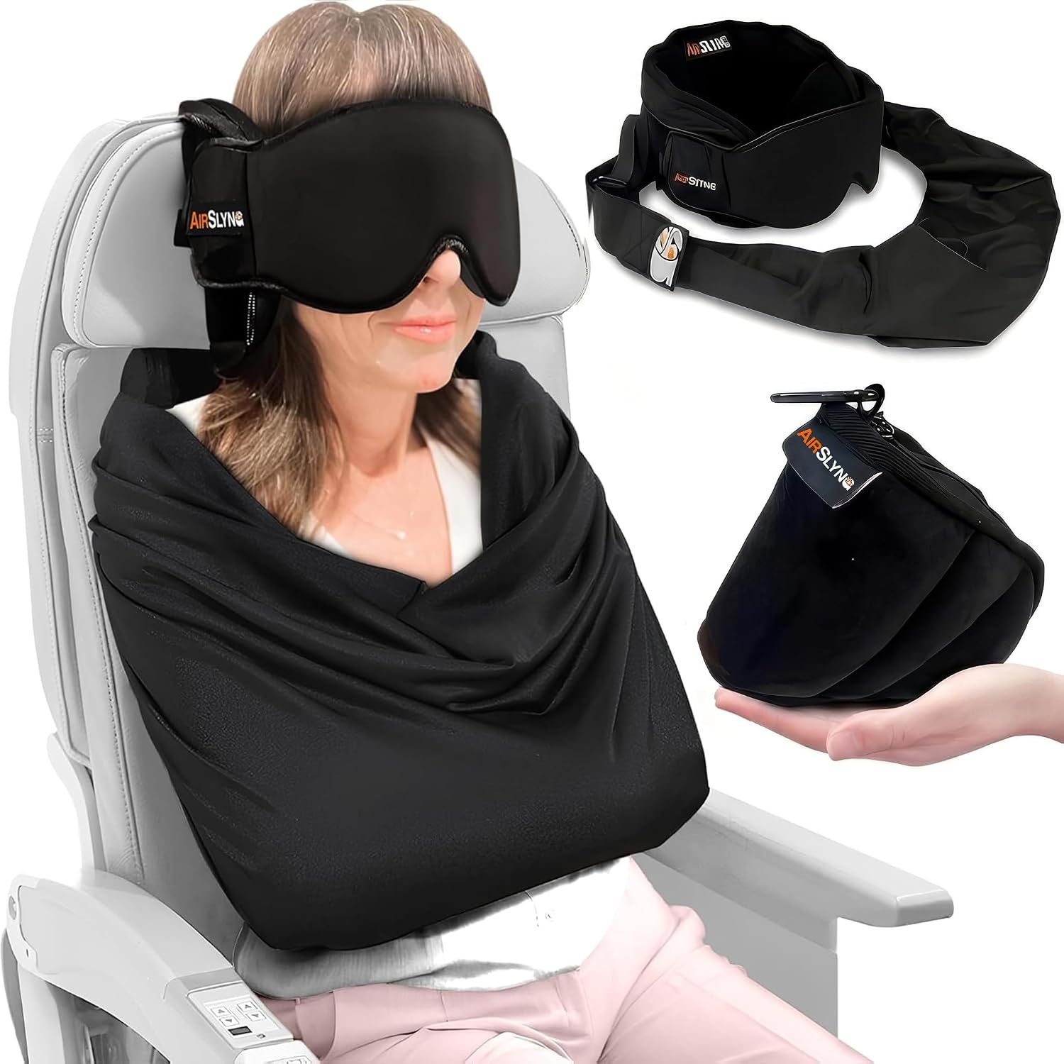 Travel Accessories On Plane - 3-in-1 Airplane Sleep Support System -