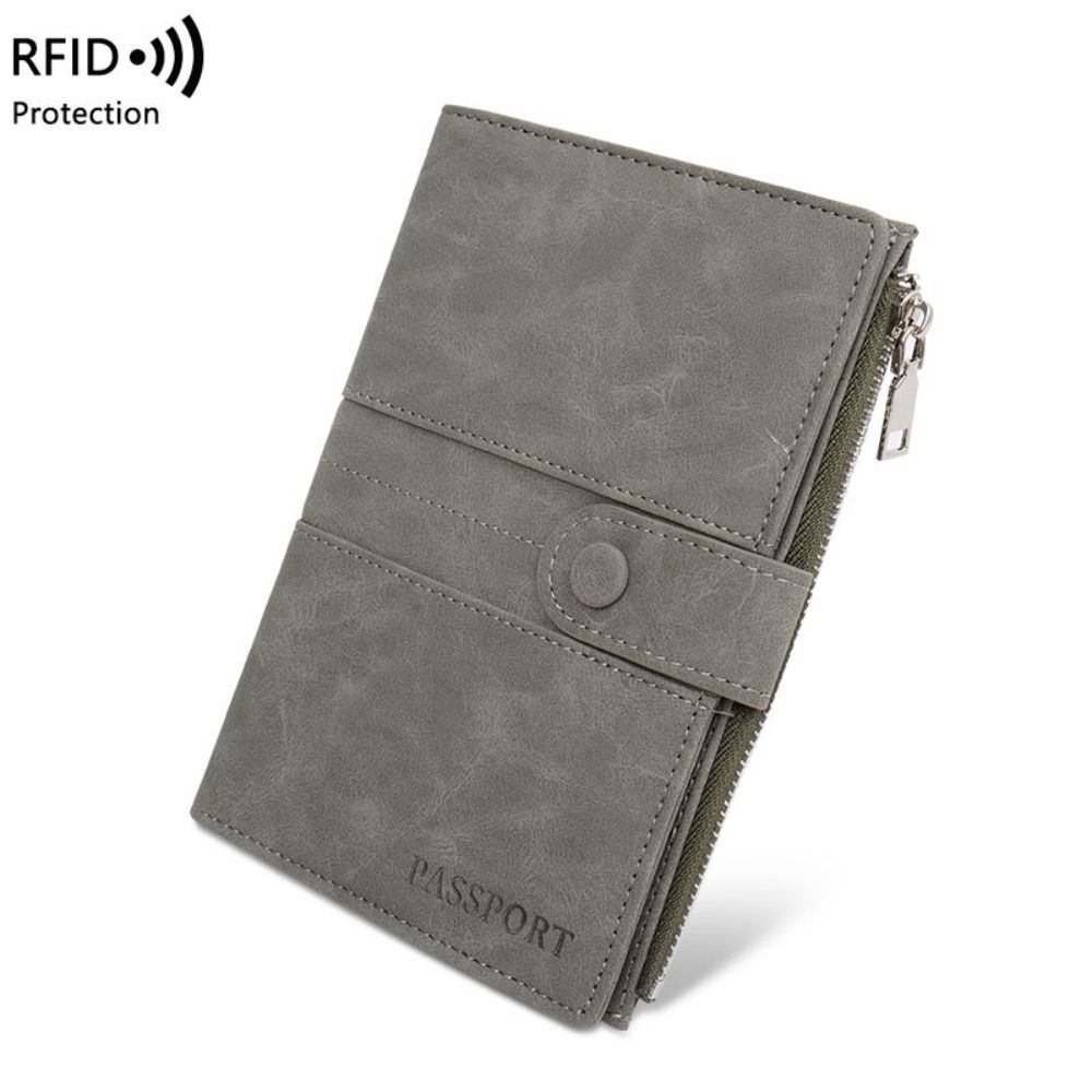 Passport Holder Rfid - RFID Anti-Theft PU Passport Bag Card