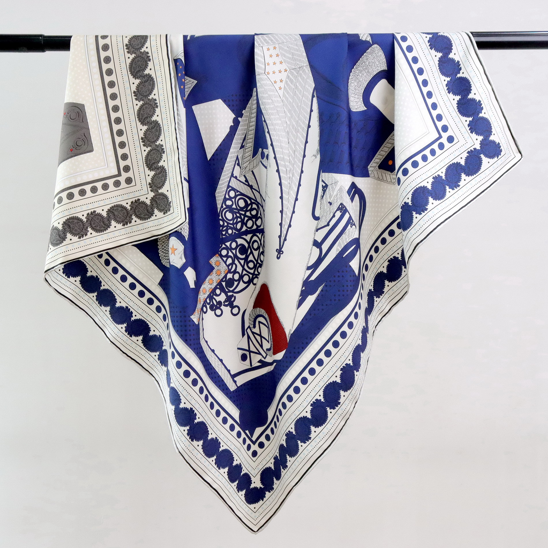 Travel Accessories Luxury - Two Faced 18MM Silk Scarf Women