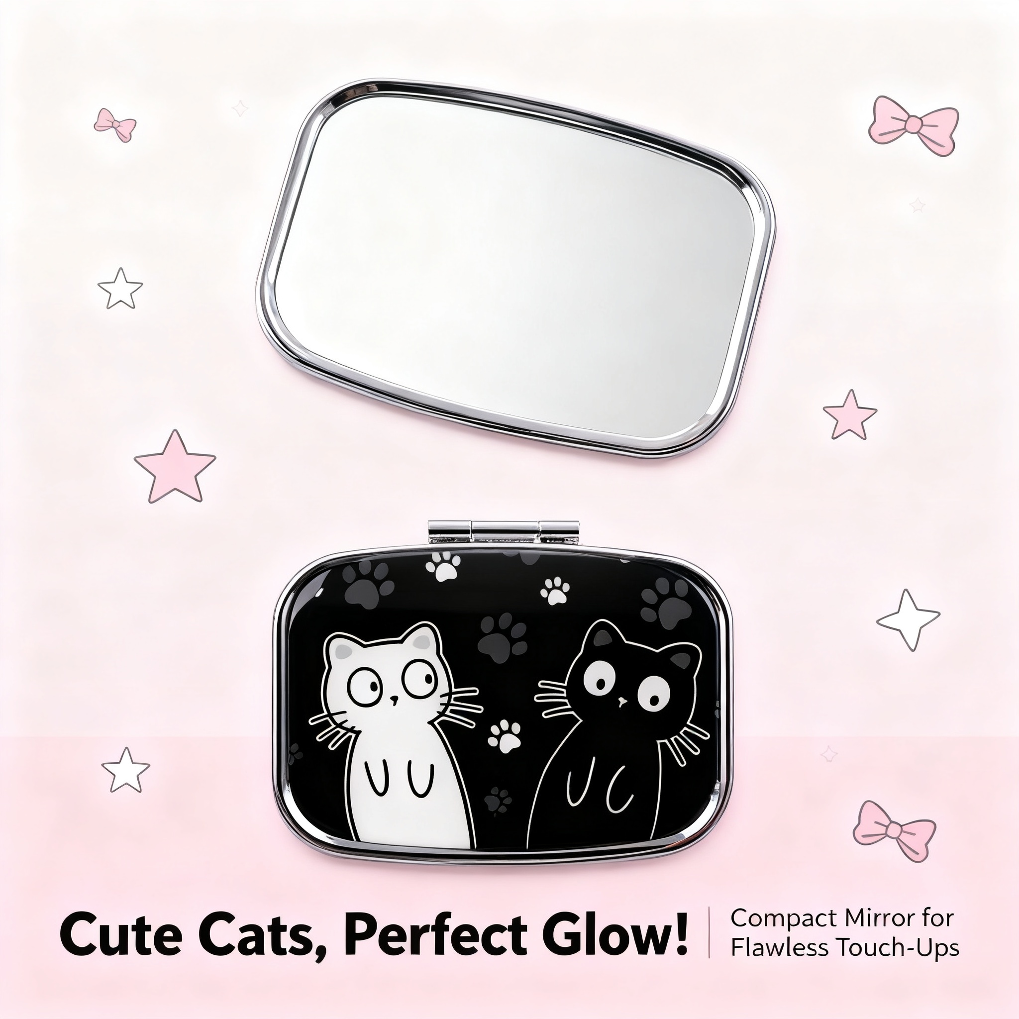 Travel Accessories Cute - Cartoon Black And White Cat Travel