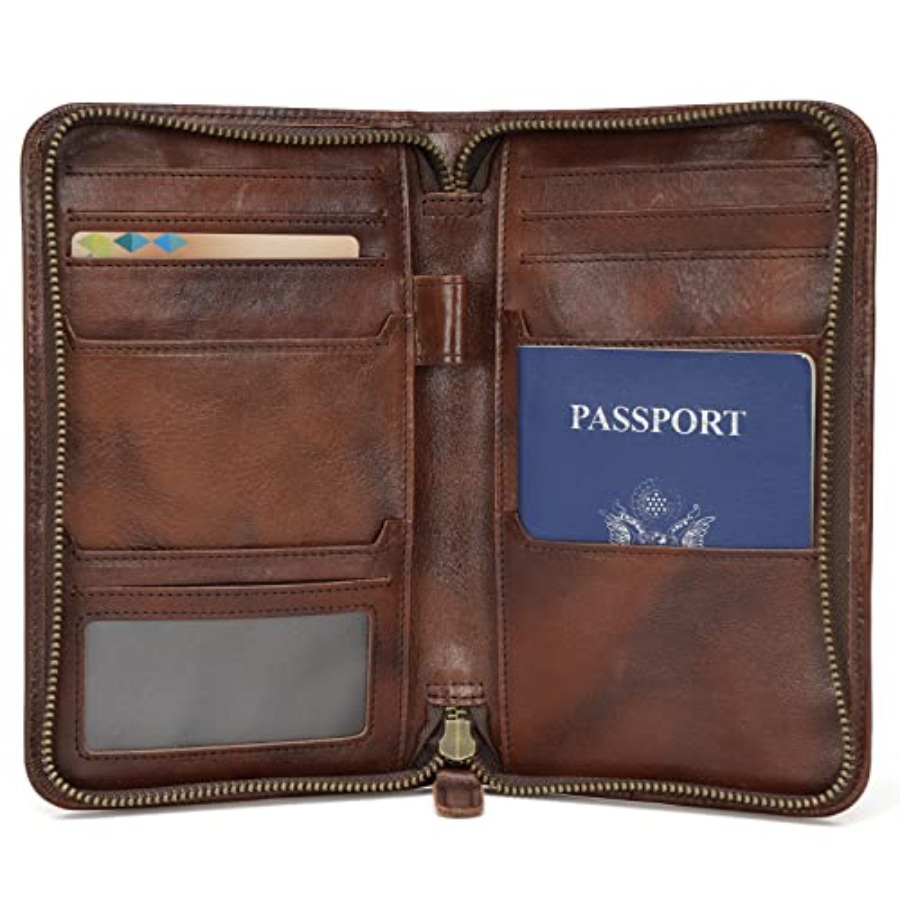 Passport Holder Rfid - Polare Full Grain Leather Passport Holder