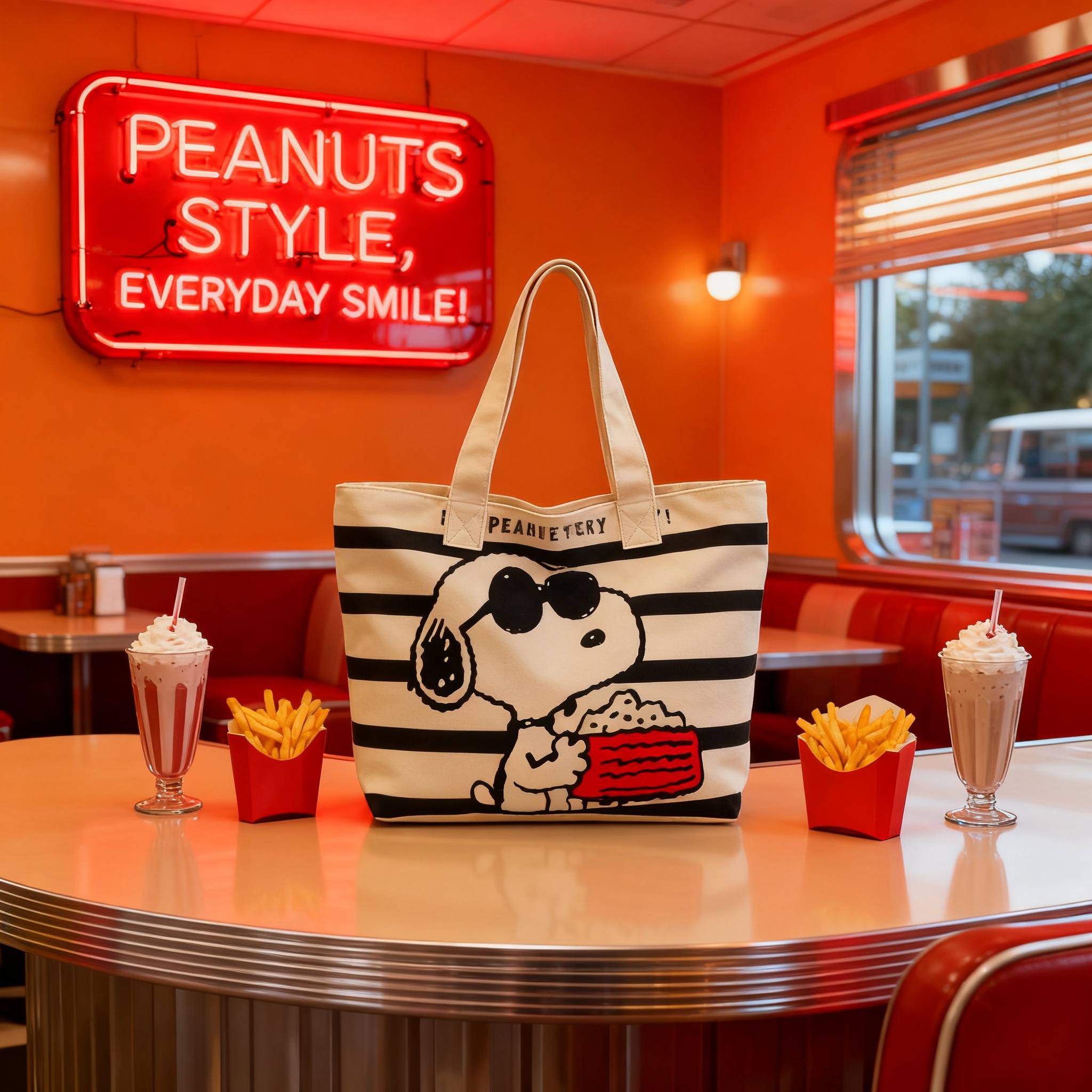 Travel Accessories Cute - Snoopy Cartoon Large Capacity Canvas Tote