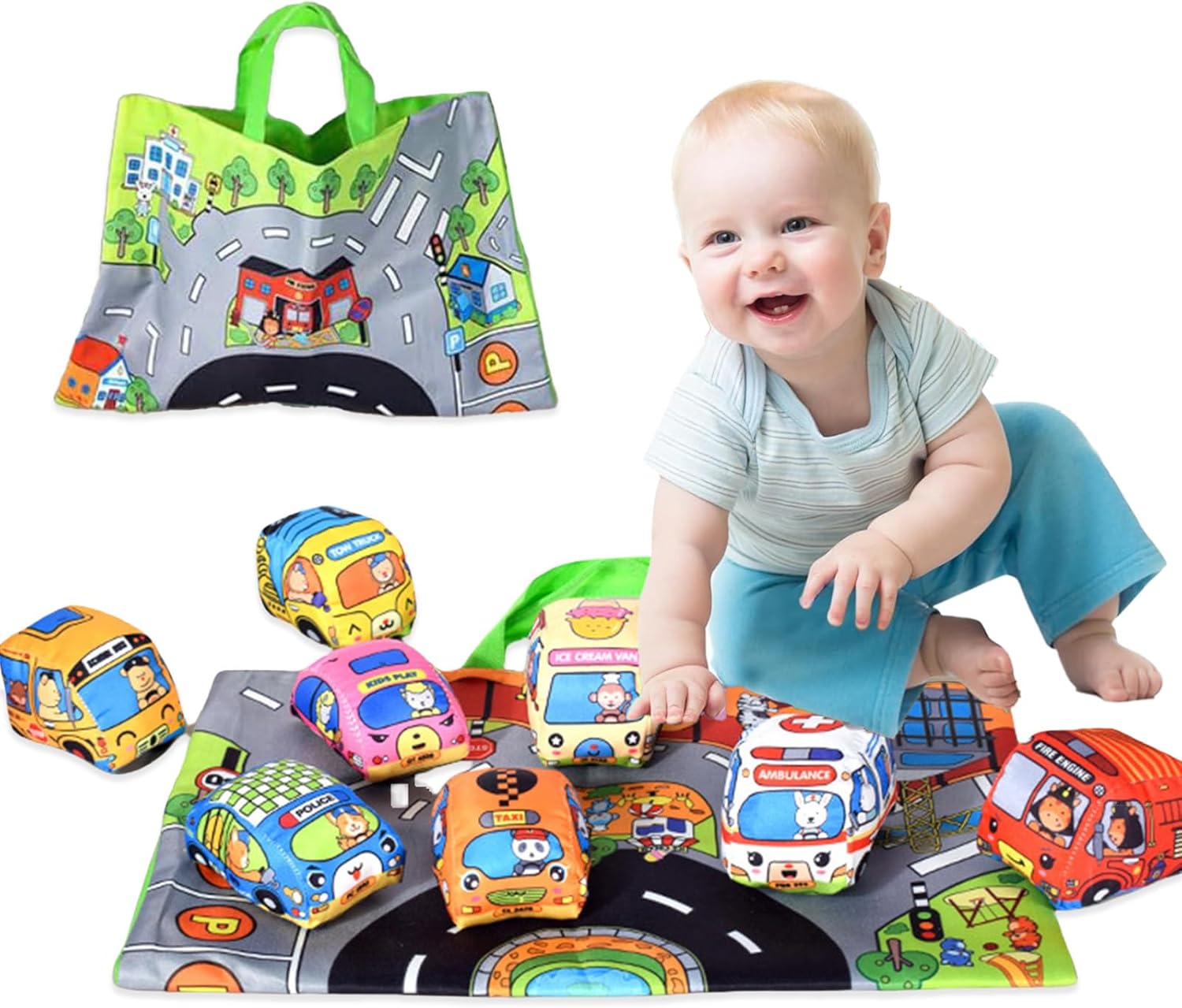 Travel Accessories For Baby - Soft Fabric Car Toy for Babies