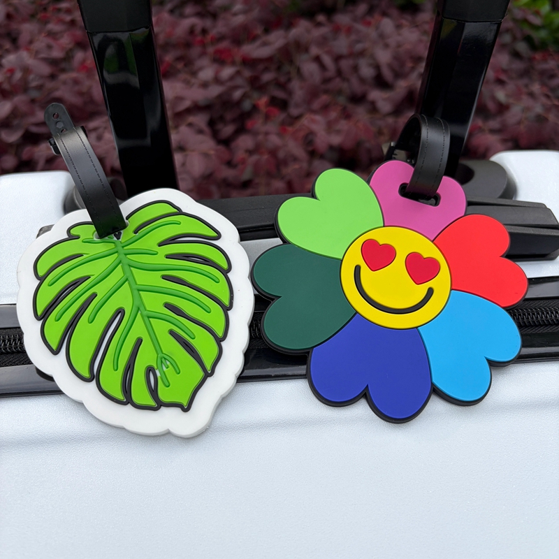Travel Accessories On Plane - 1/2Pcs Flower and Green Leaf Luggage