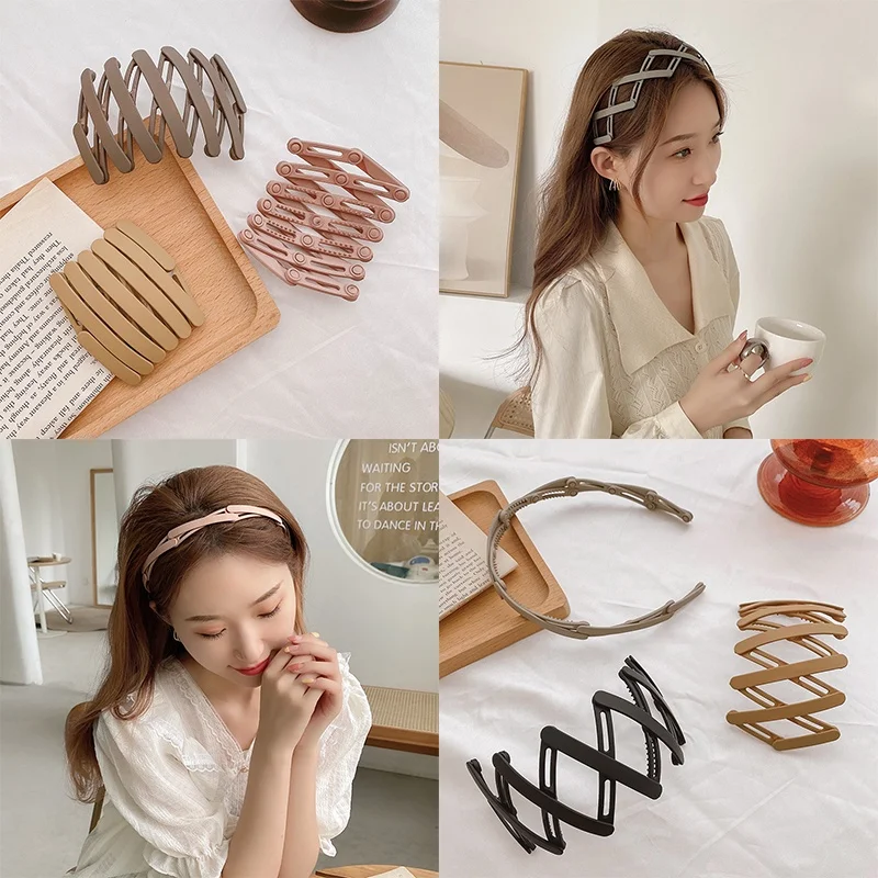 Travel Accessories For Elderly - Convenient Foldable Solid Plastic Hairband For