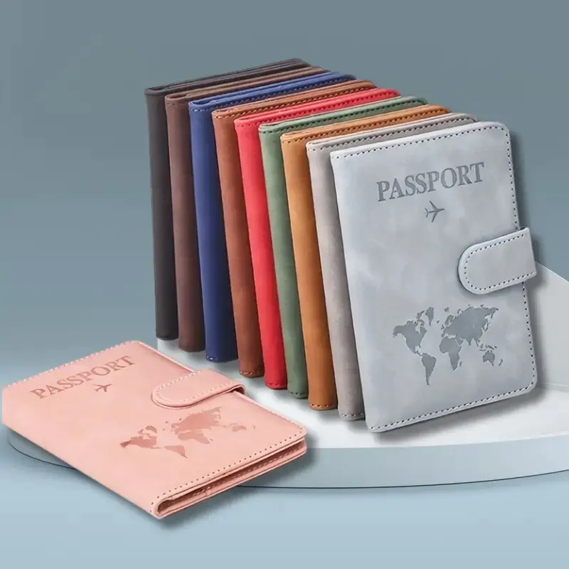 Travel Accessories In Bulk - Unisex RFID Blocking Travel Passport Accessory