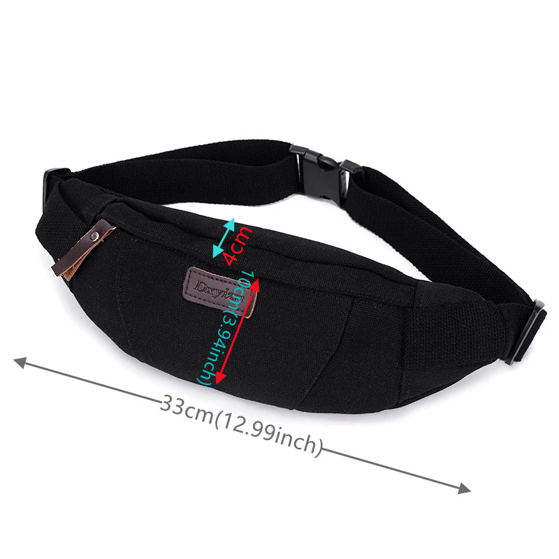 Men's Canvas Fanny Pack Waist  - Money Belt Hidden ulasan dan harga