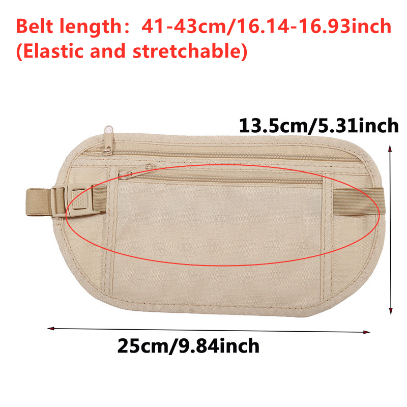 Anti-theft Hidden Waist Bag Sp - Money Belt Hidden ulasan dan harga