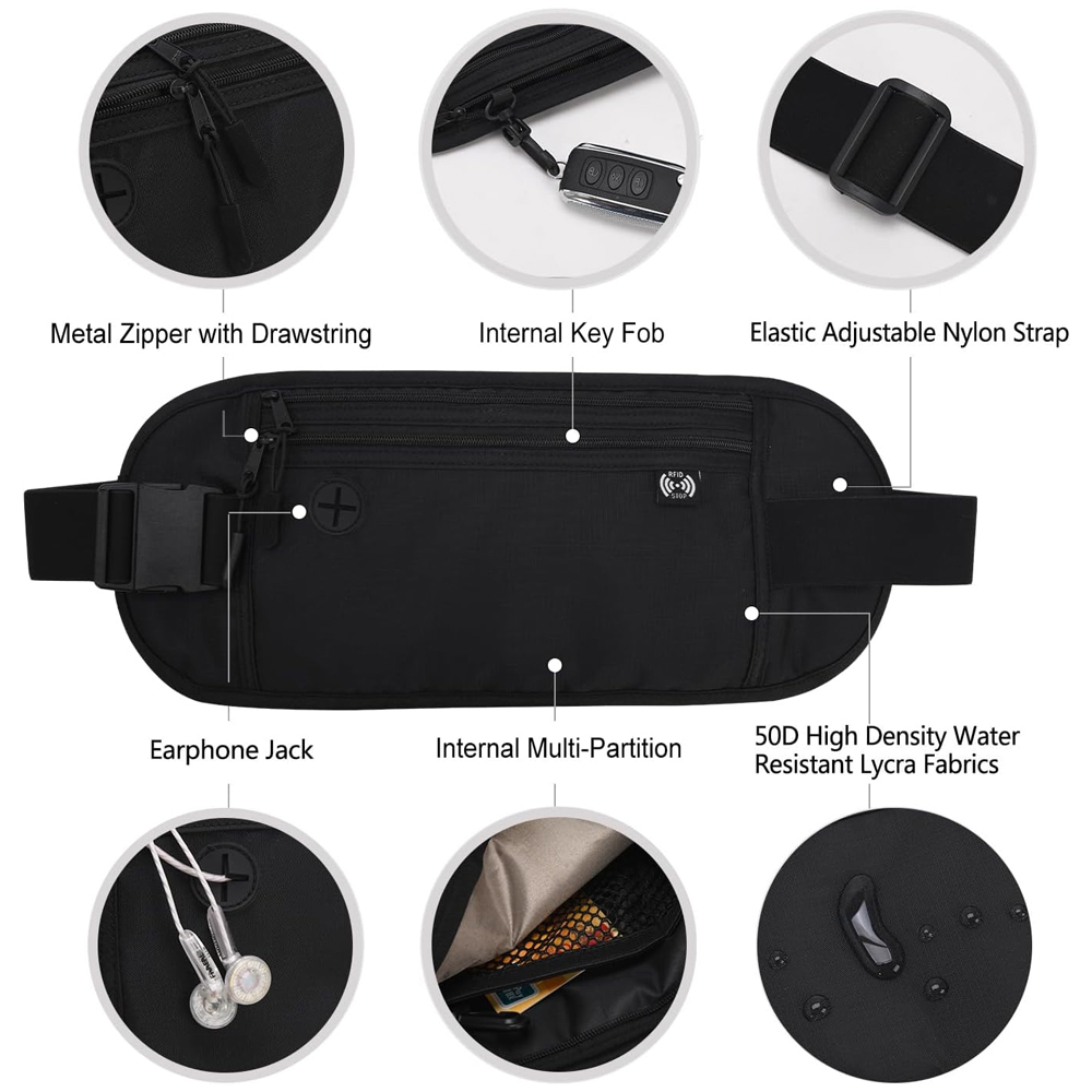 1Pcs Secure Travel Money Belt, - Money Belt Hidden ulasan dan harga