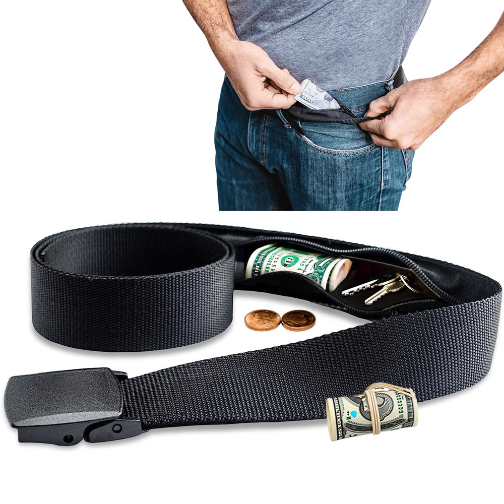 Anti-Theft Travel Waist Bag 12 - Money Belt Hidden ulasan dan harga