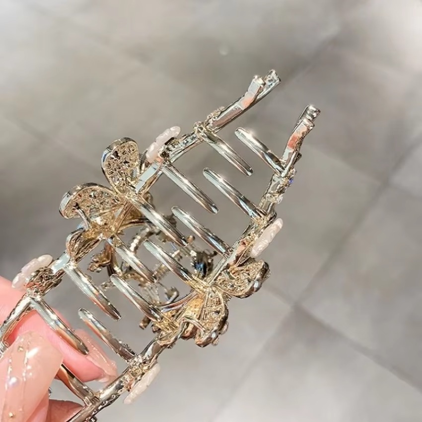 1 Pcs Metal Hair Claw Pearl Ha - Travel Accessories For Elderly ulasan dan harga
