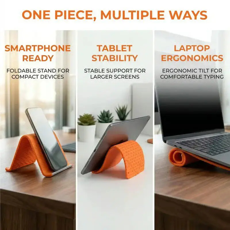 Silicone Foldable Phone Stand  - Travel Accessories Gifts ulasan dan harga