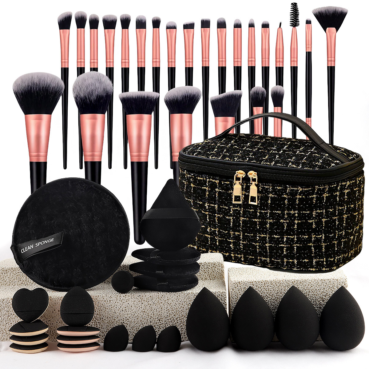 Makeup Brush Set Chic Fragranc - Travel Accessories Bag ulasan dan harga