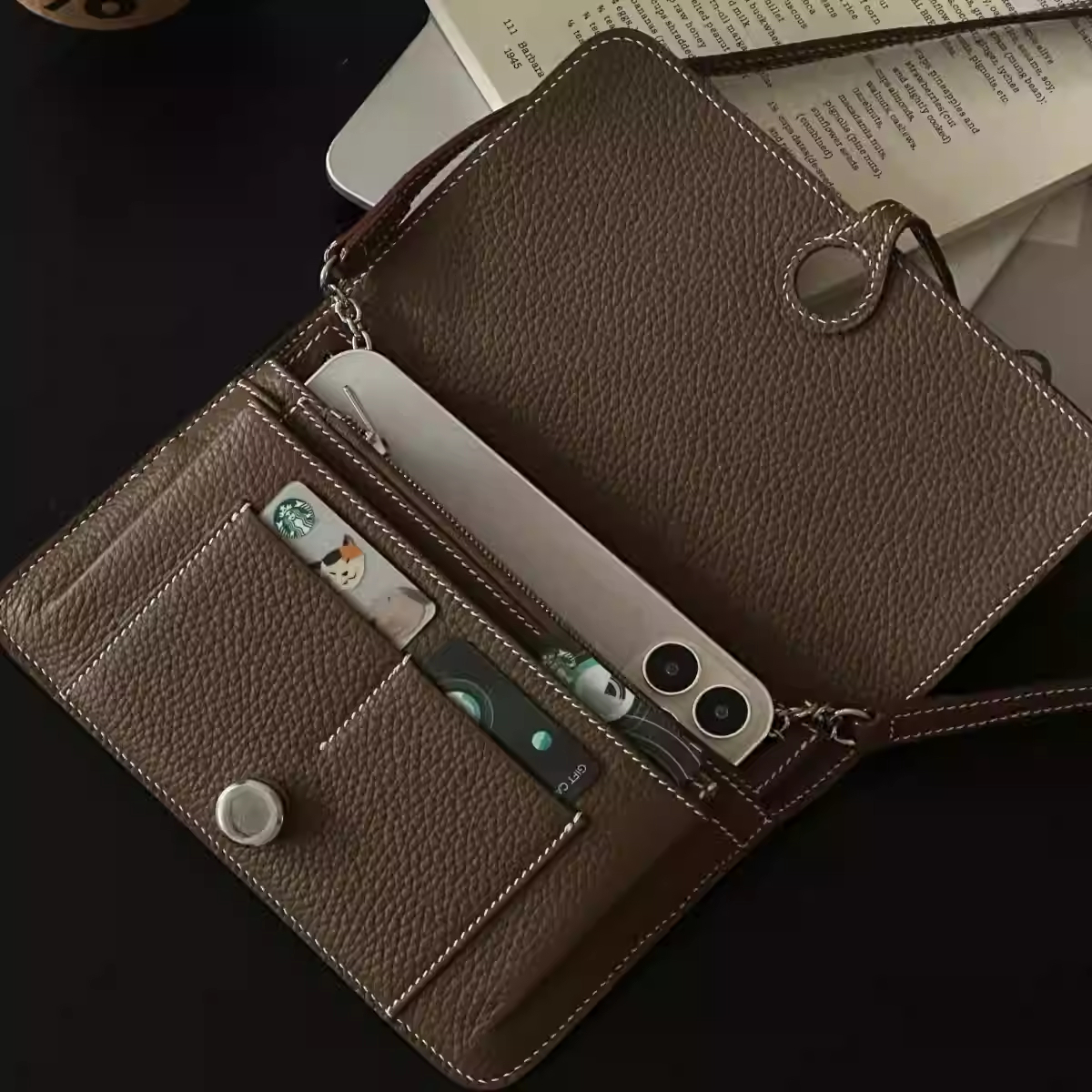 New PU Crossbody Mobile Phone  - Passport Holder Rfid ulasan dan harga