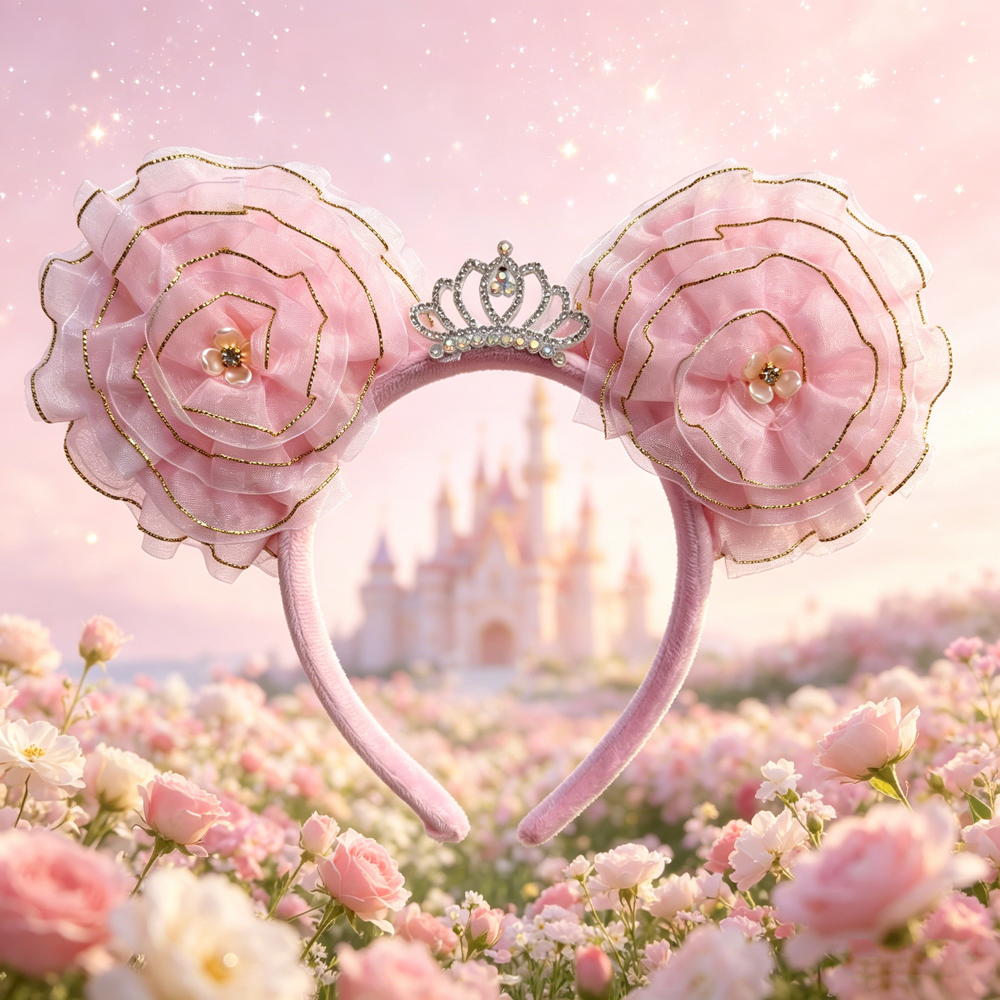 Cute Minnie Hairband with Lace - Travel Accessories For Elderly ulasan dan harga