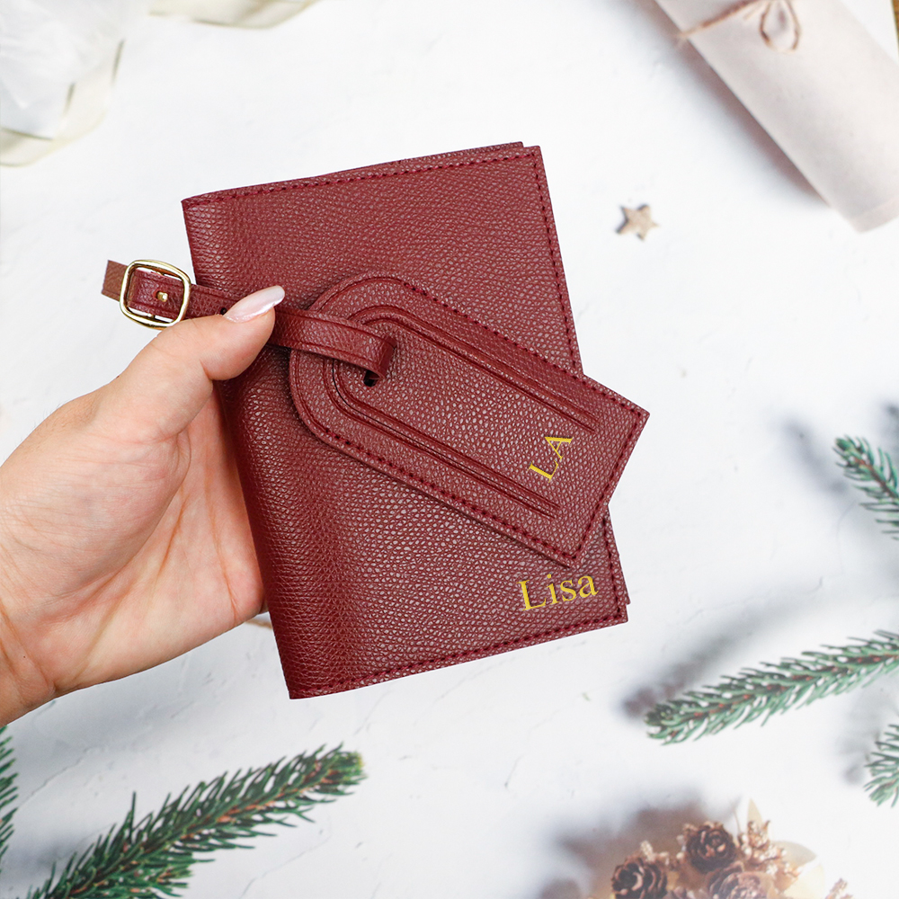 Customized letter pu leather a - Travel Accessories In Bulk ulasan dan harga