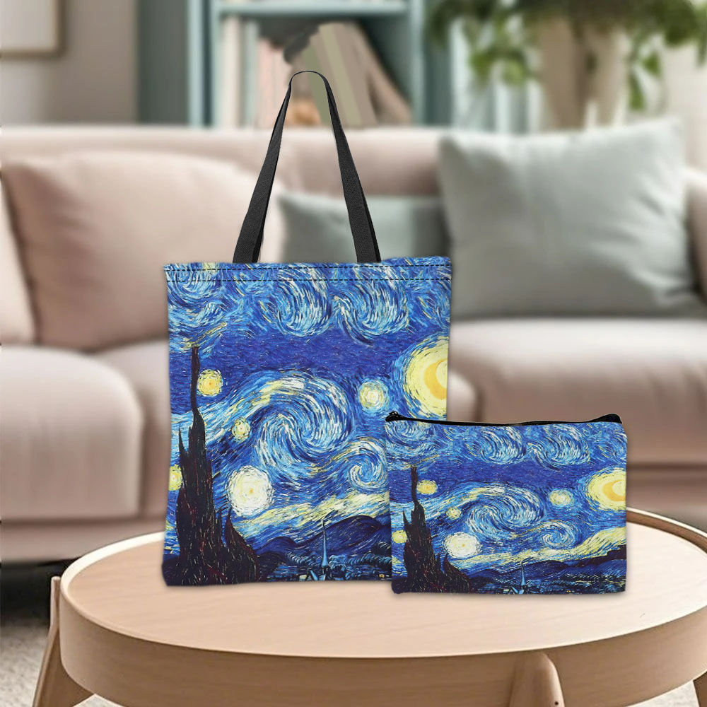 Van Gogh Series Tote Bag Cosme - Travel Accessories Bag ulasan dan harga