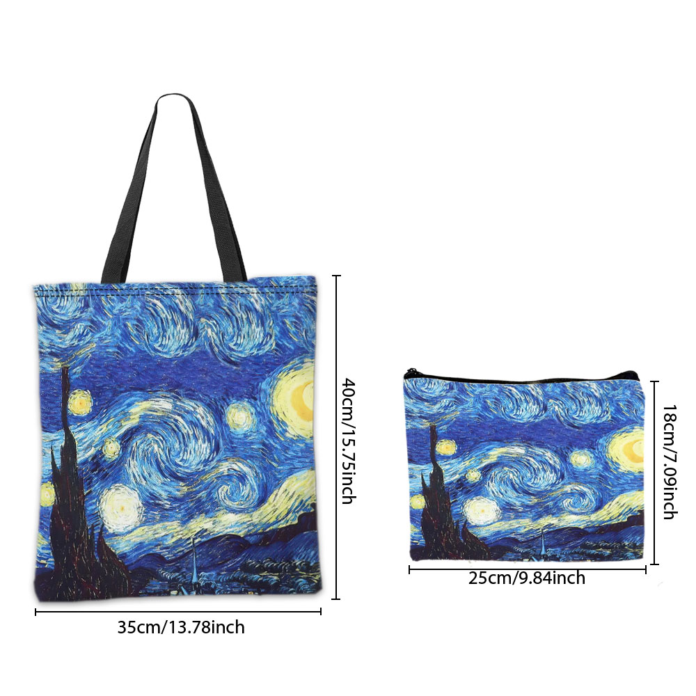 Van Gogh Series Tote Bag Cosme - Travel Accessories Bag ulasan dan harga