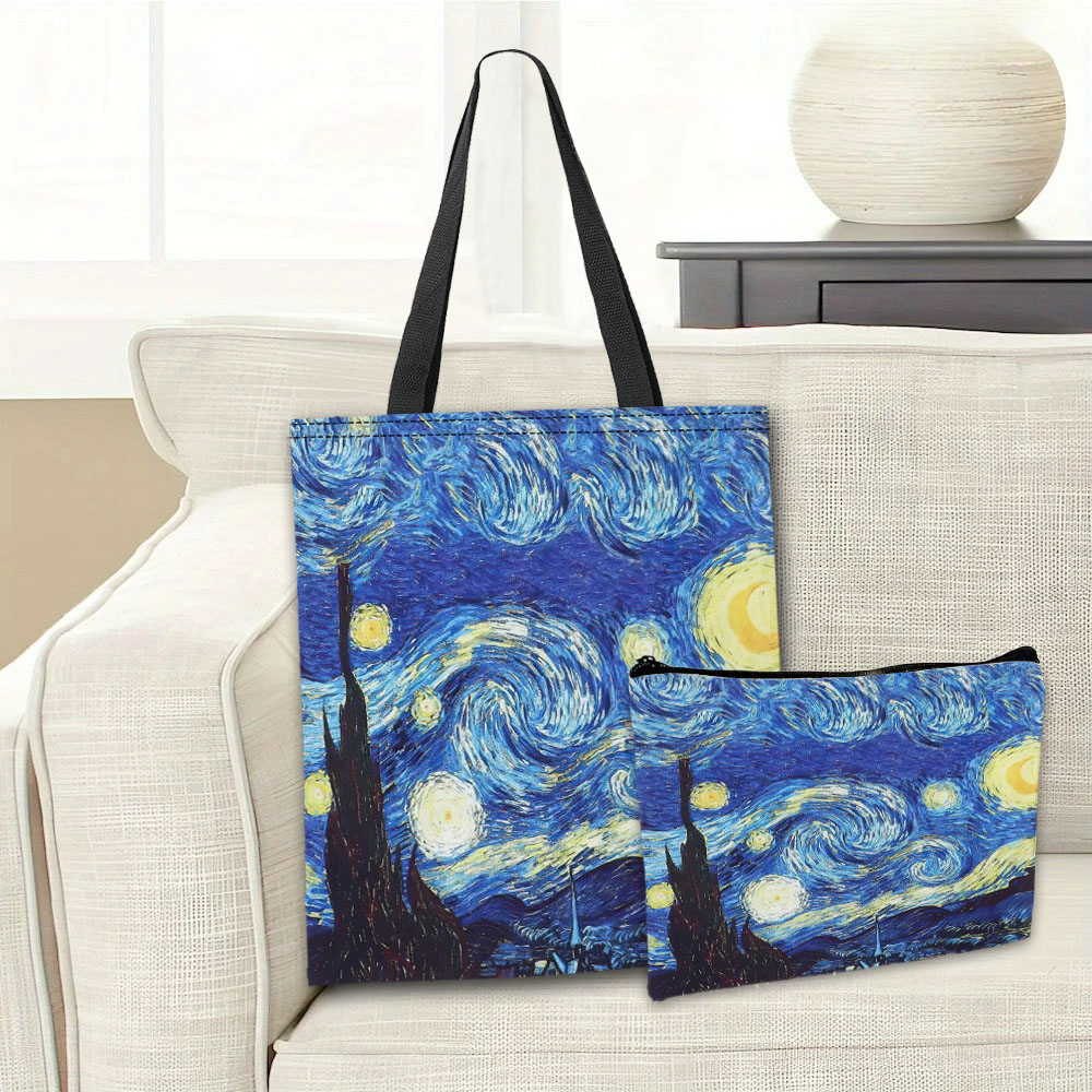 Van Gogh Series Tote Bag Cosme - Travel Accessories Bag ulasan dan harga