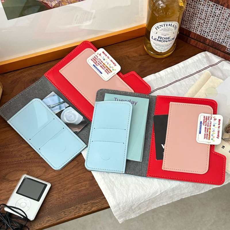 Ins Color Block Passport Holde - Travel Accessories In Bulk ulasan dan harga