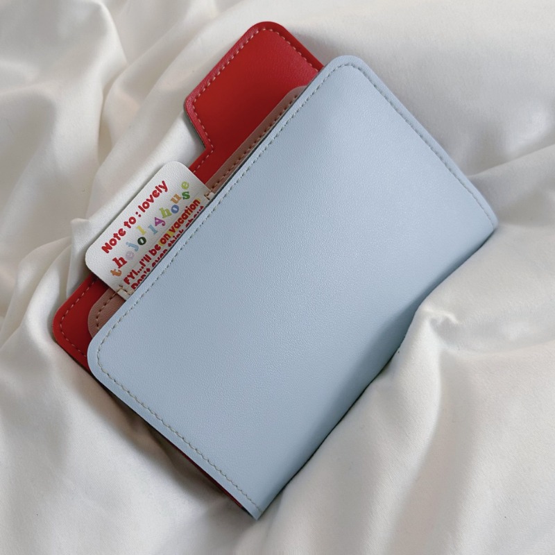 Ins Color Block Passport Holde - Travel Accessories In Bulk ulasan dan harga