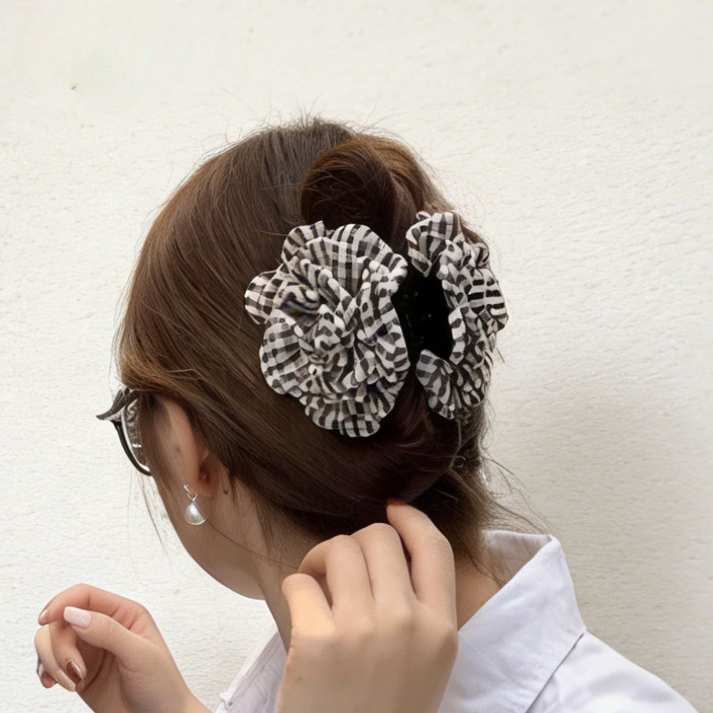 Luxury Houndstooth Flower Hair - Travel Accessories Luxury ulasan dan harga