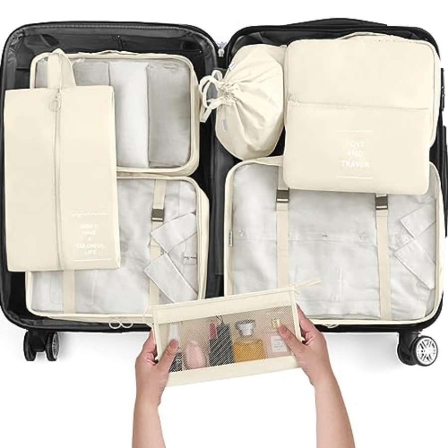 8 Set Packing Cubes for Travel - Travel Accessories Bag ulasan dan harga