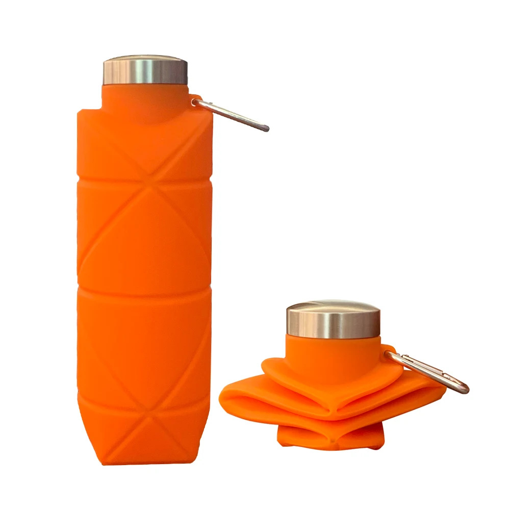 1Pcs Silicone Diamond Folding  - Water Bottle Collapsible ulasan dan harga