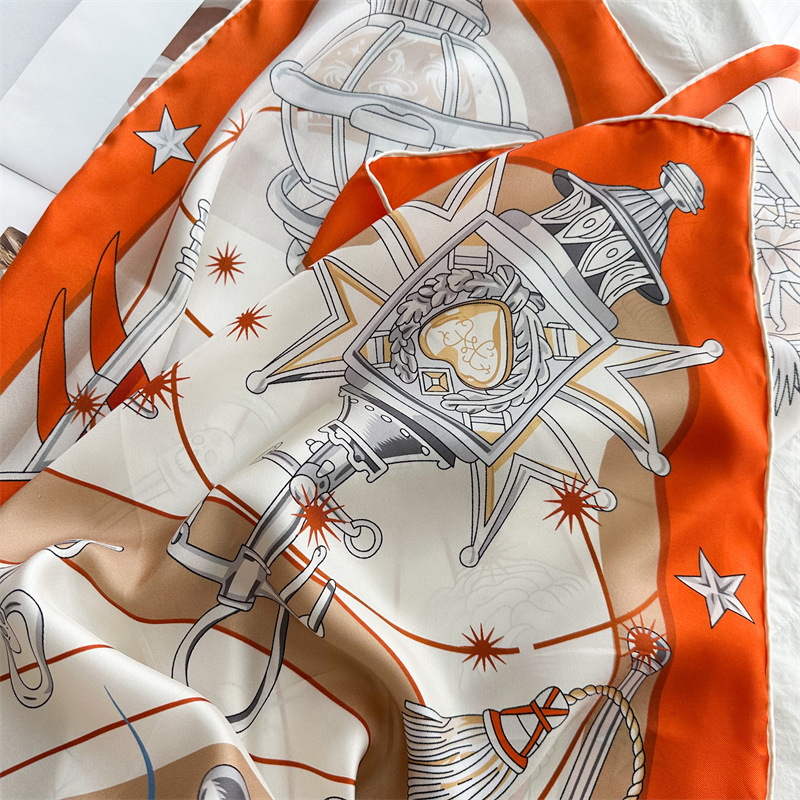 Luxury Brand Scarf Large Silk  - Quality Travel Accessories ulasan dan harga