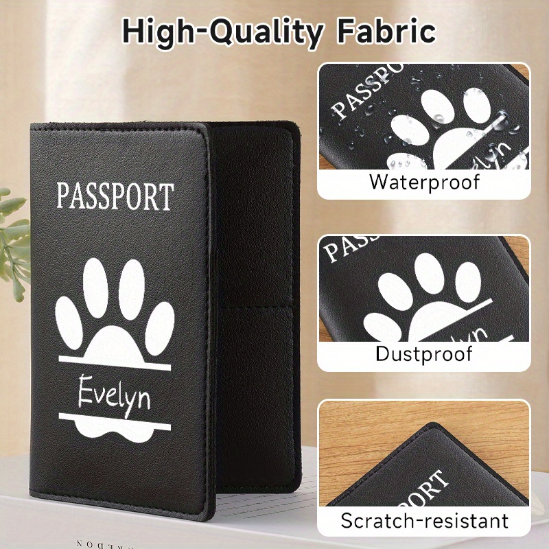 Custom Name Dog Paw Pattern Cl - Quality Travel Accessories ulasan dan harga