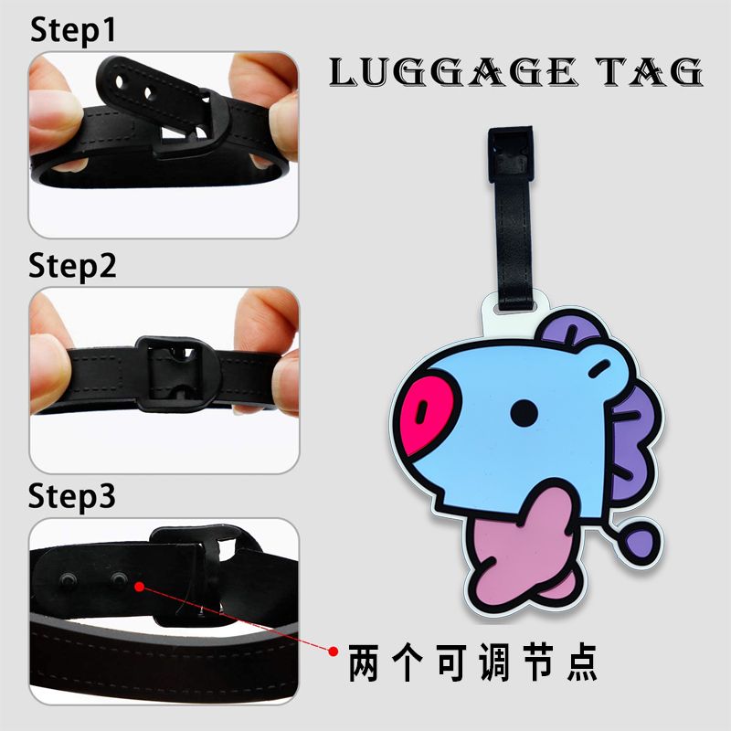 BT21 cartoon cute keychain Kaw - Travel Accessories Cute ulasan dan harga