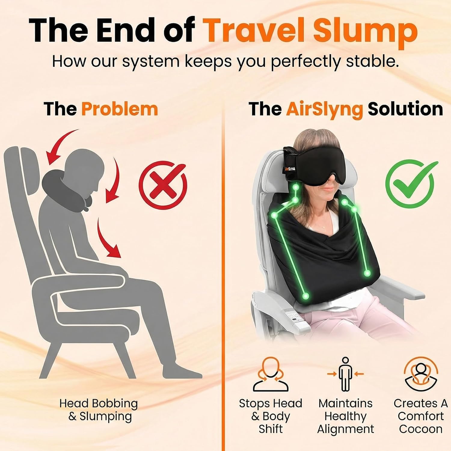 3-in-1 Airplane Sleep Support  - Travel Accessories On Plane ulasan dan harga