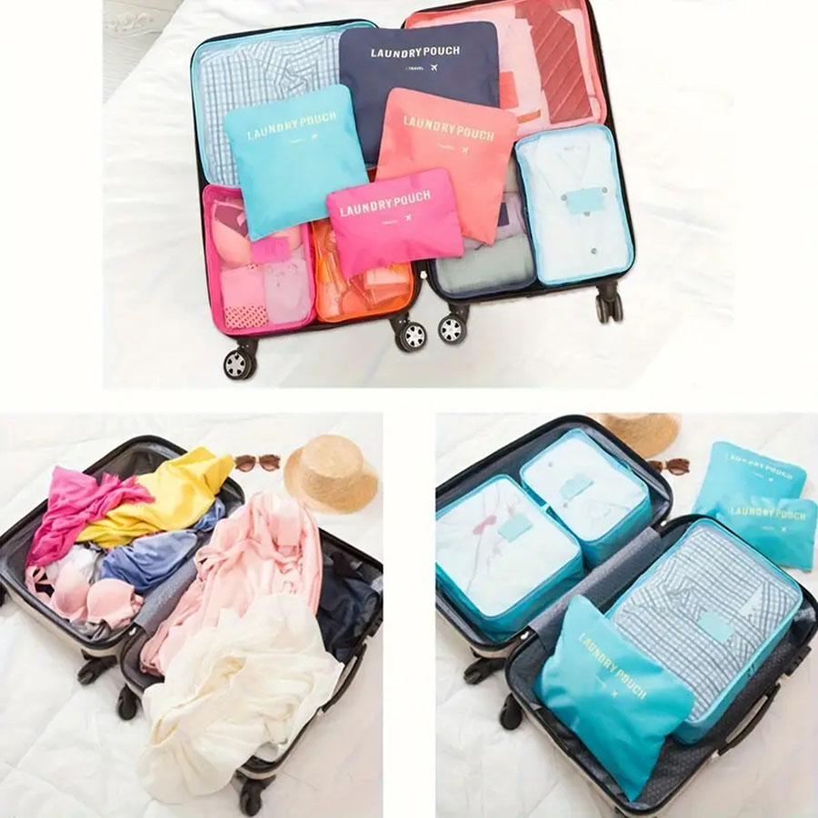 6pcs Travel Organizer Storage  - Travel Accessories In Bulk ulasan dan harga
