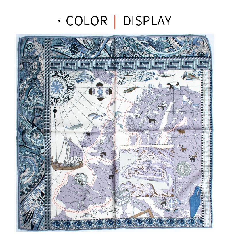 Retro Explorer Map Print Squar - Quality Travel Accessories ulasan dan harga