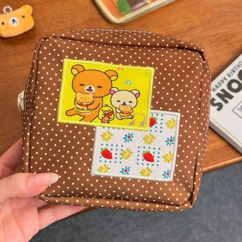 Rilakkuma Dot Pattern Makeup B - Travel Accessories Cute ulasan dan harga