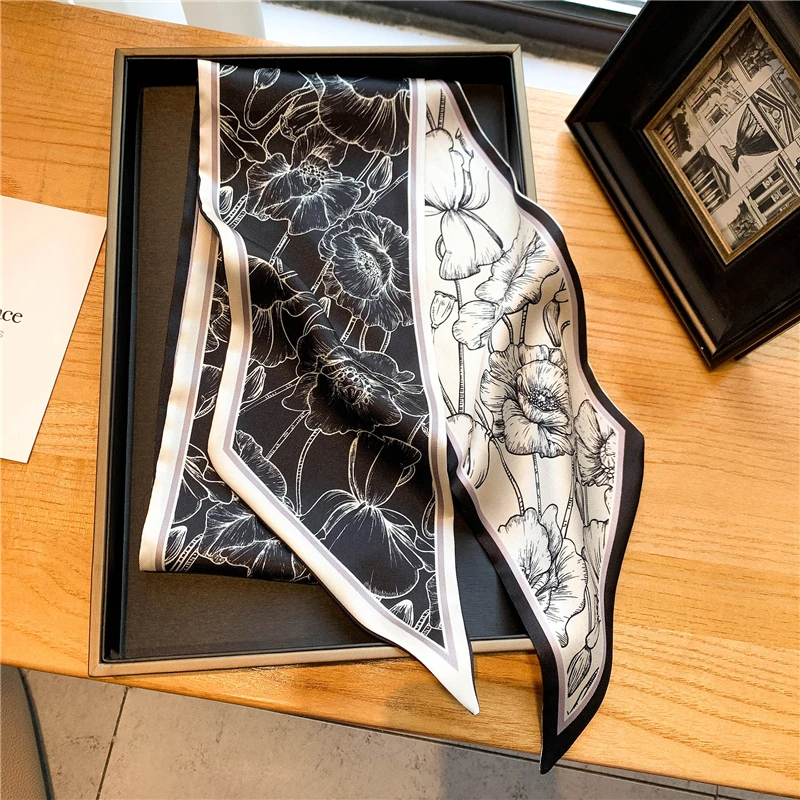 Luxury Long Silk Scarf Female  - Travel Accessories Luxury ulasan dan harga