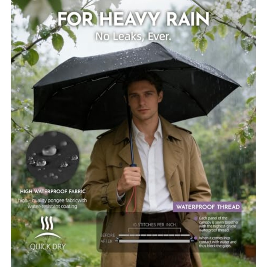 Windproof Travel Umbrella for  - Travel Umbrella Compact ulasan dan harga