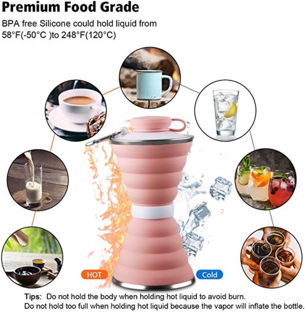 Collapsible Water Bottle, 17oz - Water Bottle Collapsible ulasan dan harga