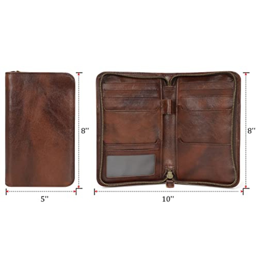 Polare Full Grain Leather Pass - Passport Holder Rfid ulasan dan harga