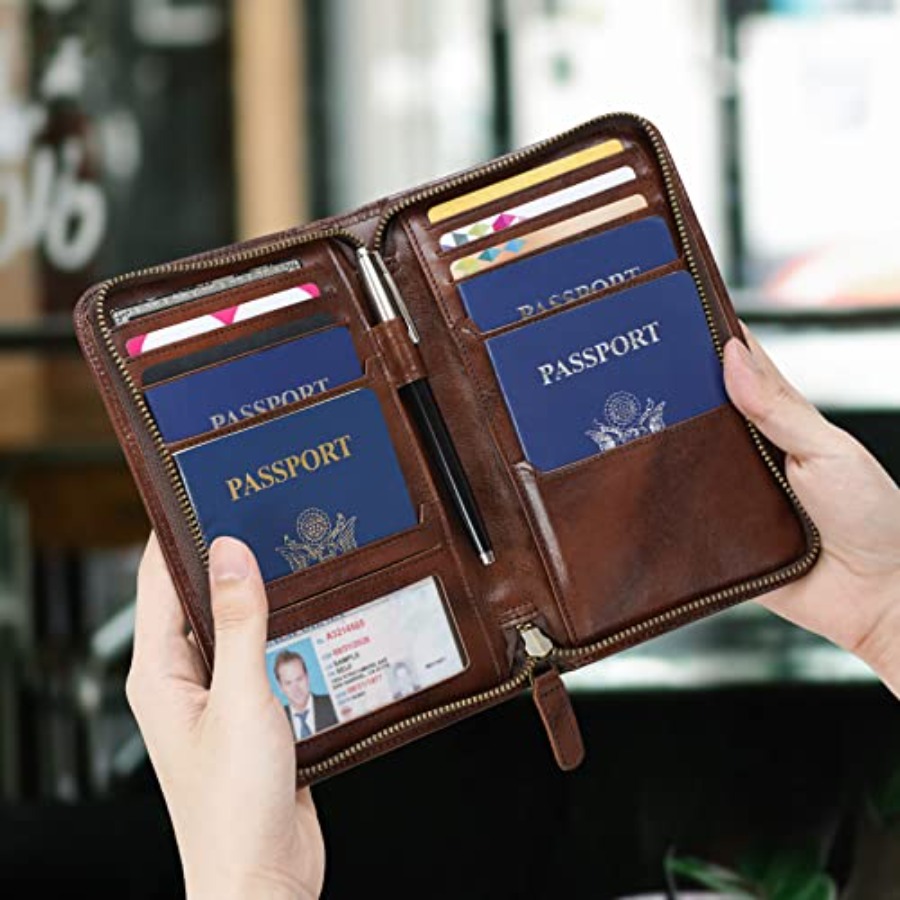 Polare Full Grain Leather Pass - Passport Holder Rfid ulasan dan harga