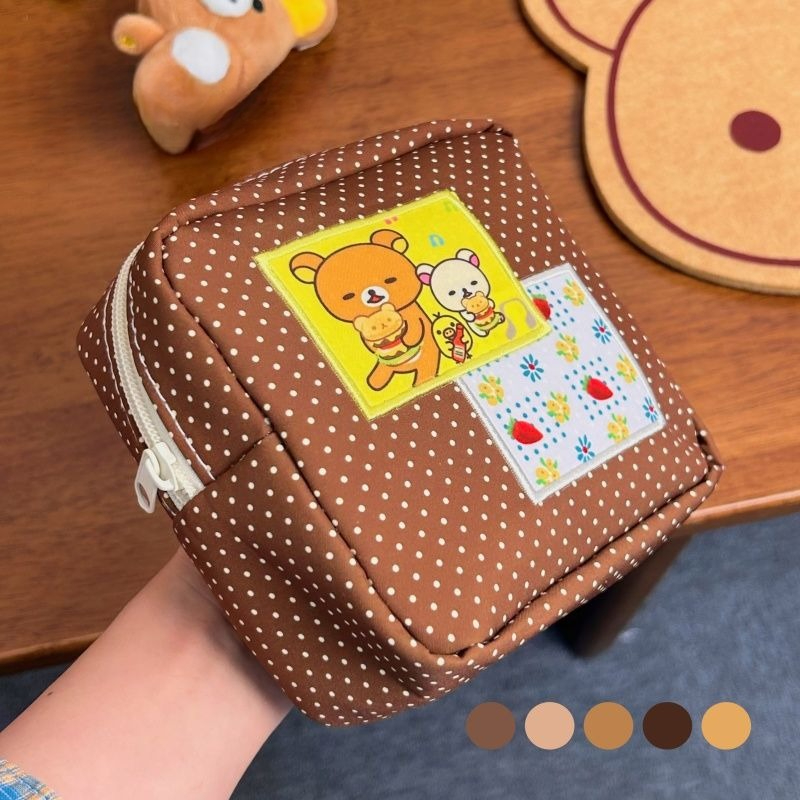 Kawaii Rilakkuma Brown Polka D - Travel Accessories Cute ulasan dan harga
