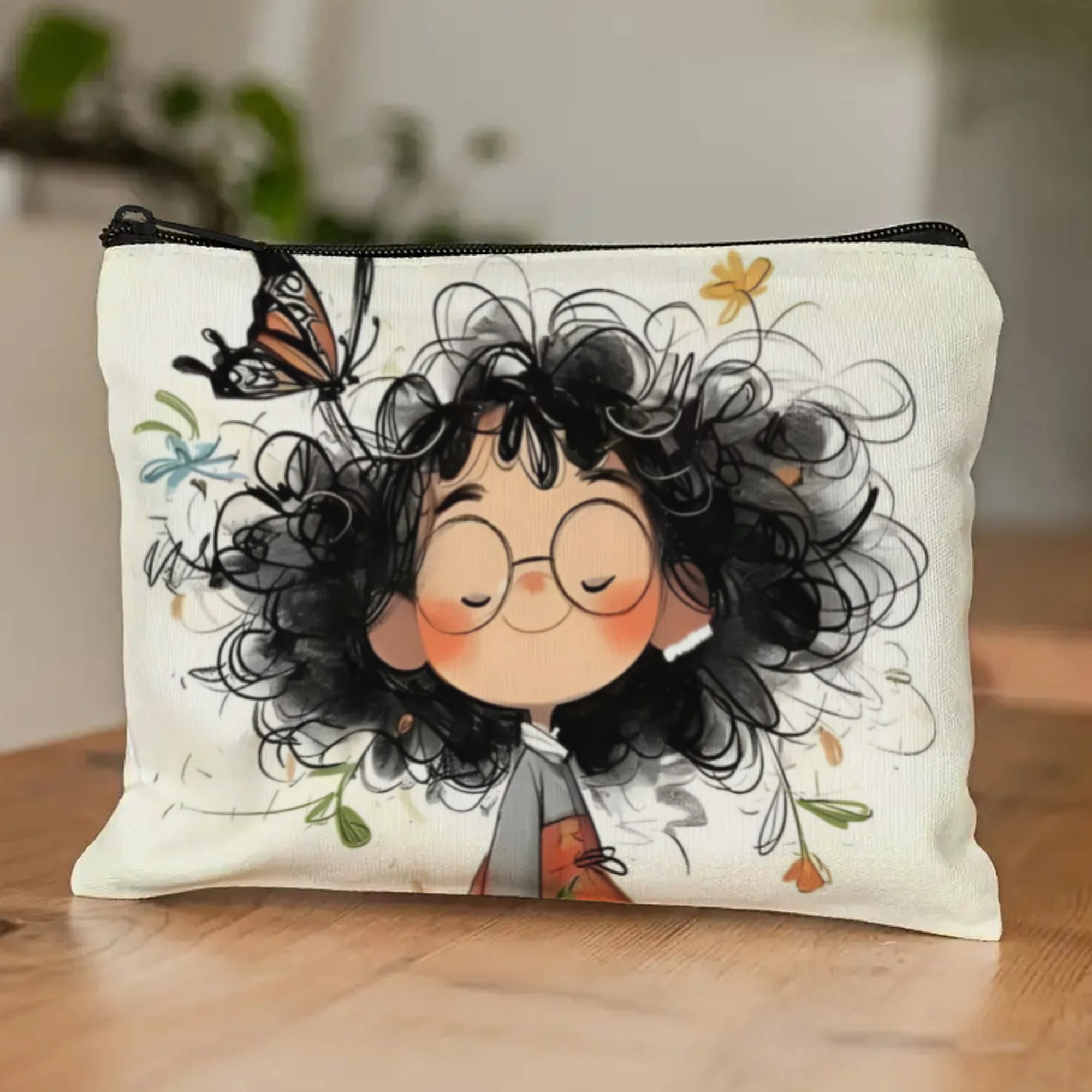Cartoon Girl Makeup Bag Zipper - Travel Accessories Bag ulasan dan harga