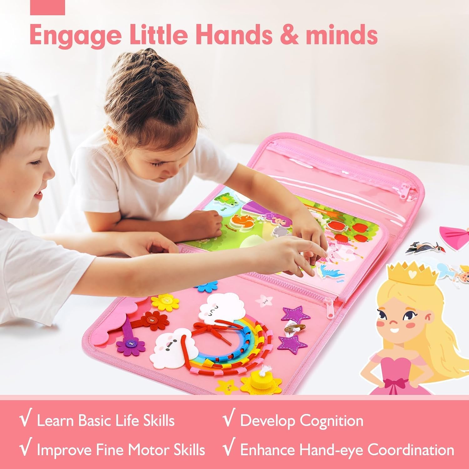 Toddler Busy Board Toys Montes - Travel Accessories For Baby ulasan dan harga