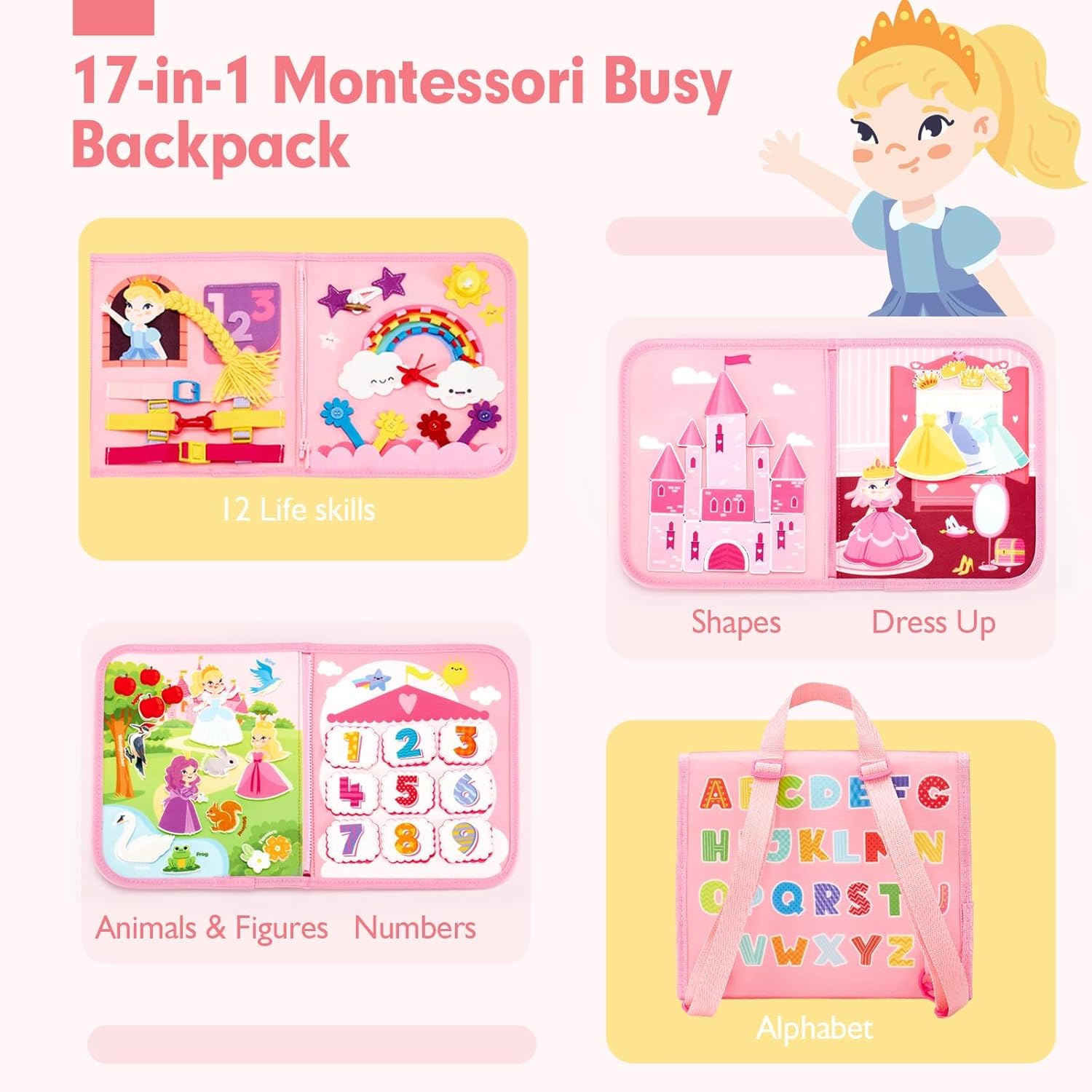 Toddler Busy Board Toys Montes - Travel Accessories For Baby ulasan dan harga
