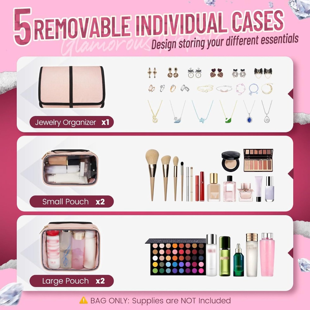 Large Travel Cosmetic Organize - Travel Accessories Jewelry ulasan dan harga